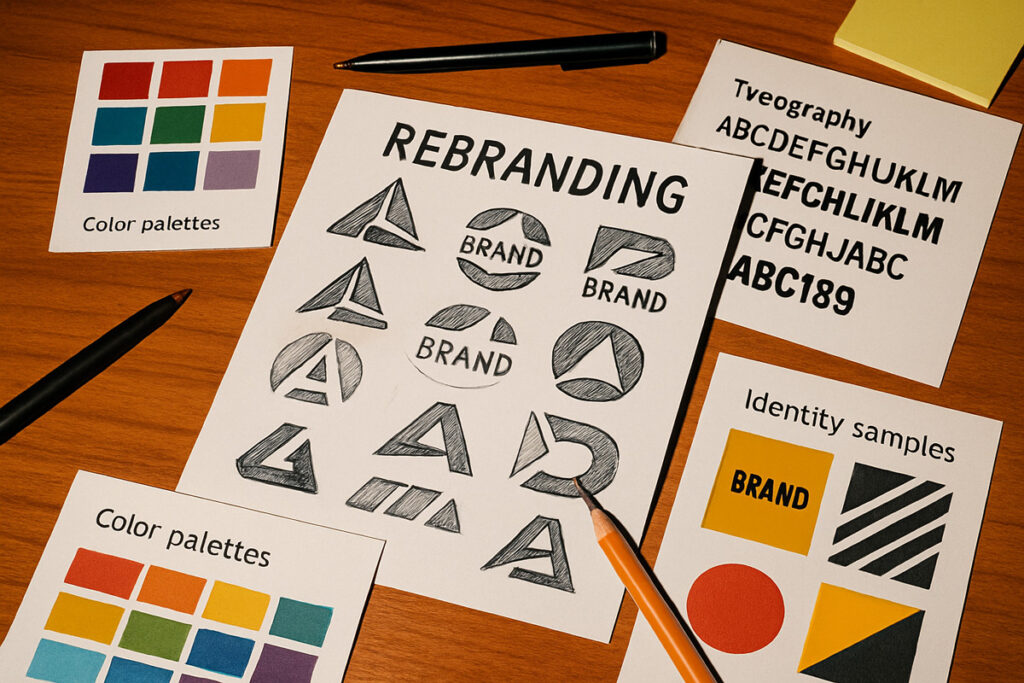 rebranding o rediseño de logotipo