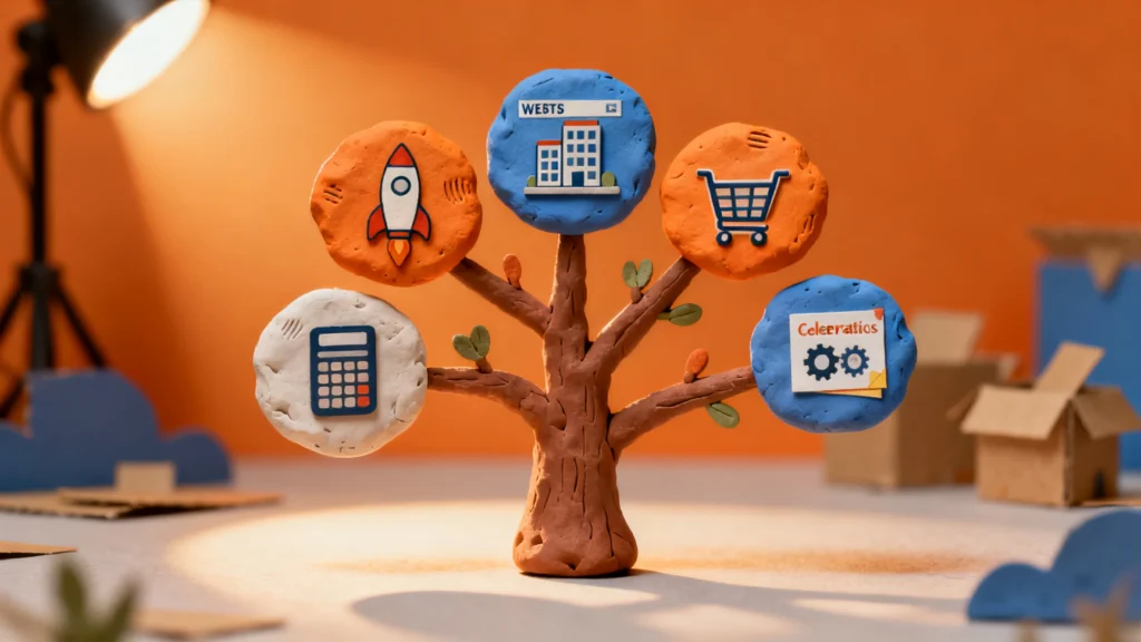 Comparativa visual de diferentes tipos de sitios web para negocios en México