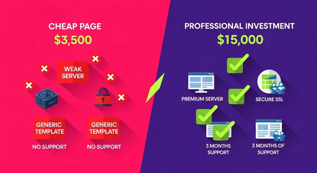 línea de tiempo evolución de sitio web en tres años con mejoras